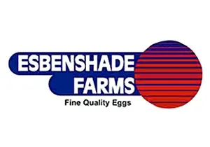 Modern Esbenshade Farms logo showcasing quality egg production with vibrant colors and geometric design.