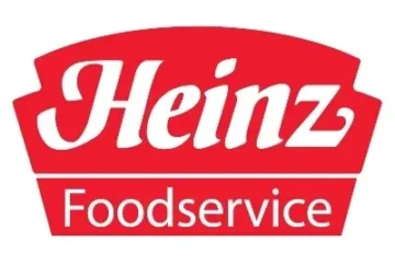 Heinz Foodservice logo showcasing quality branding in vibrant red and distinctive script font.