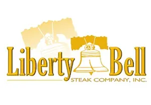 Liberty Bell Steak Company logo featuring the iconic Liberty Bell and patriotic waving flags.